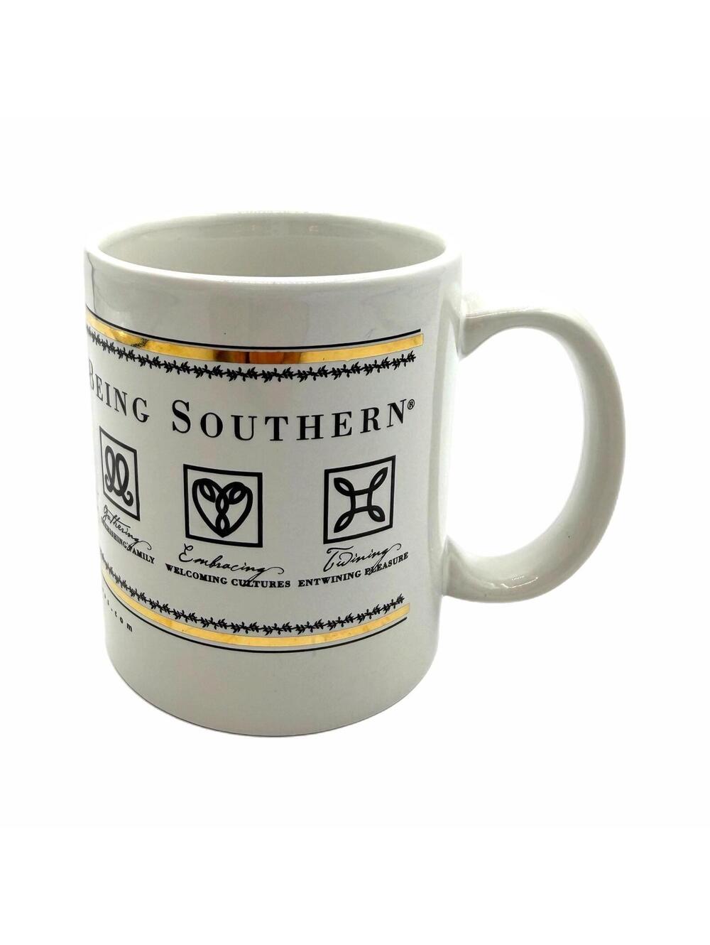Vintage Lithographic The Seven Signs of Being Southern Porcelain Coffee Mug - Picture 3 of 5